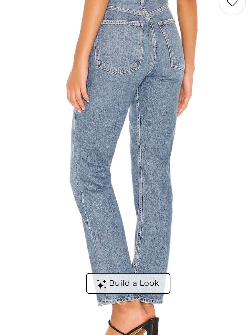 AGOLDE High-Rise Straight Leg Jeans - Light Blue Wash - Picture 4 of 12